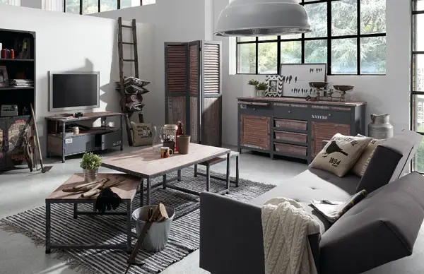 Salón industrial vintage Erutna