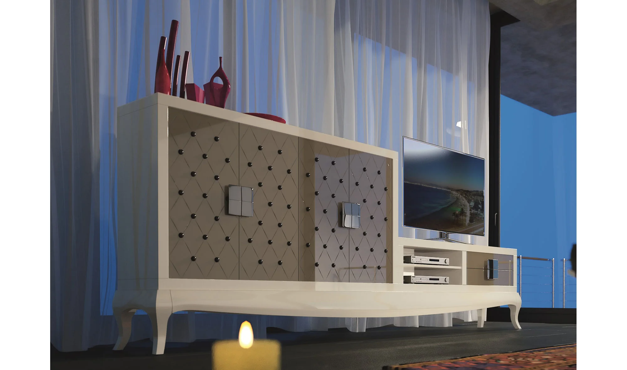 Salón moderno quantum Capitoné