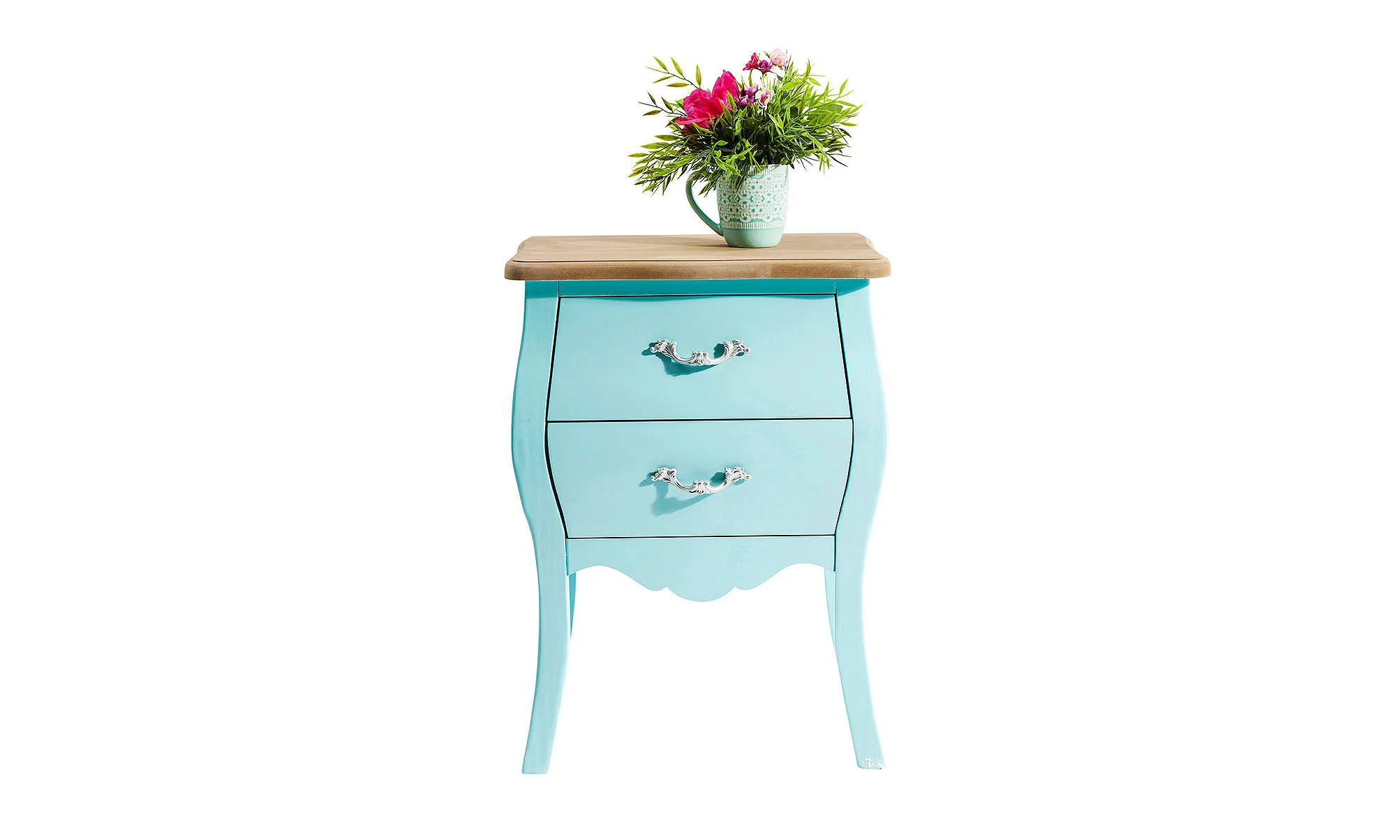 Set 2 mesitas vintage Romantic azul claro