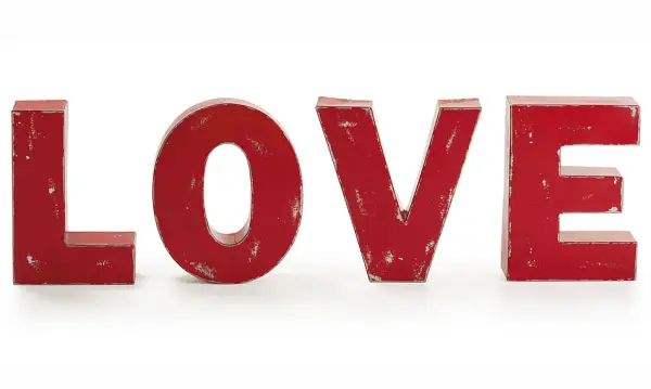 Set 4 Letras Decorativas Evol