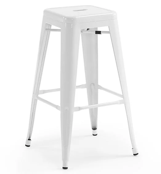 Set 4 Taburetes blanco Vintage Fenix