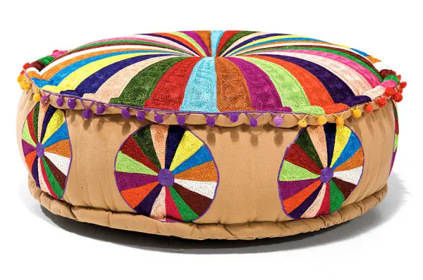 Set de 2 Puff patchwork Mandala
