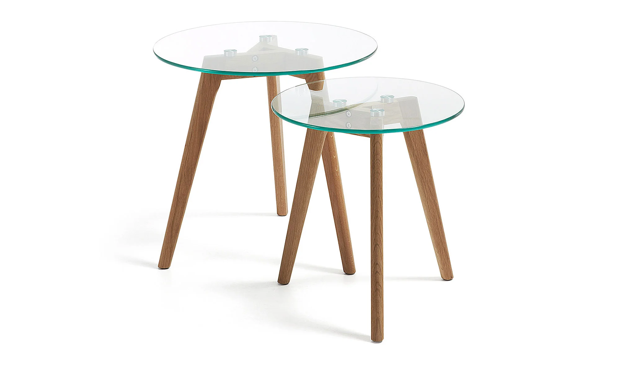Set de 2 mesitas auxiliares de diseño Kirab