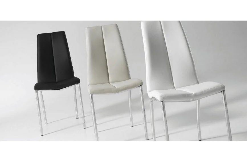 Silla Falcon cromo moderna