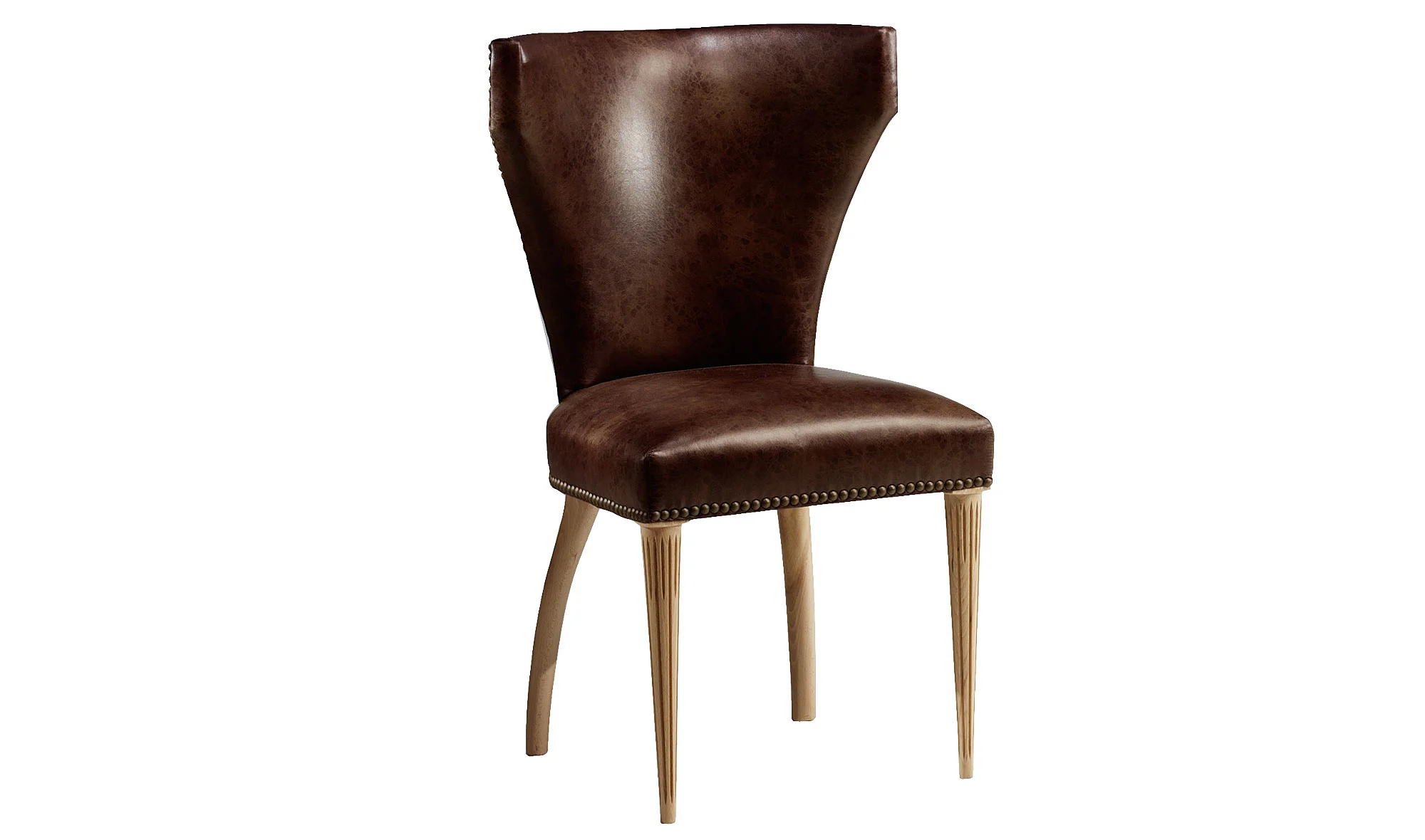 Silla Pete Campbell piel antic