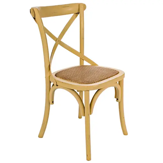 Silla amarilla Vintage Cross