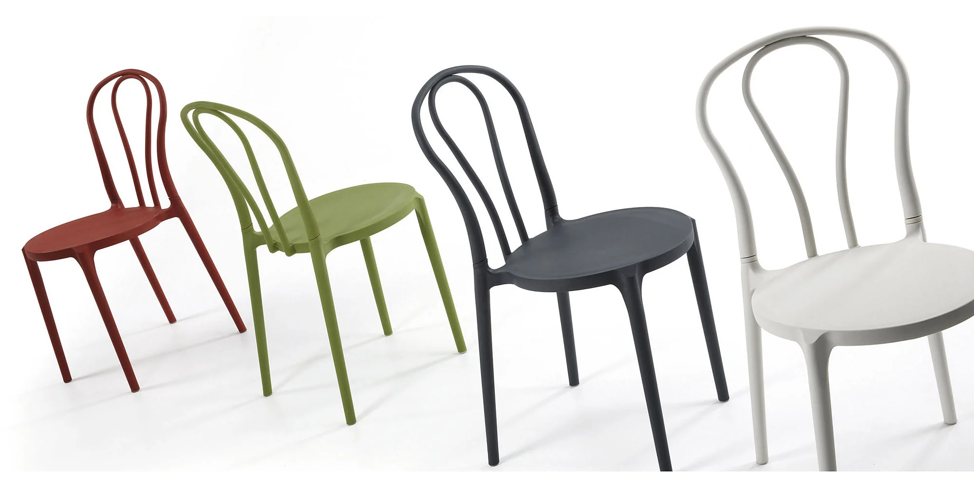 Silla blanca Moderna Arp