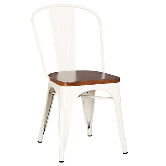 Silla blanca Vintage Brushed