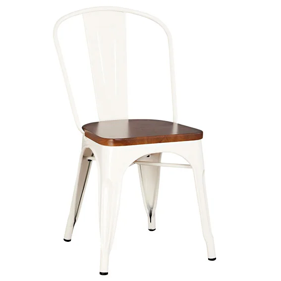 Silla blanca Vintage Brushed