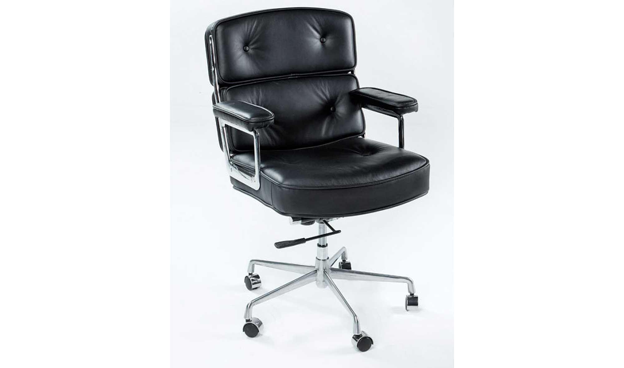 Silla de despacho regulable piel metal