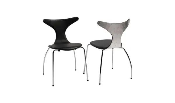 Silla dolphin Negro trasera aviador