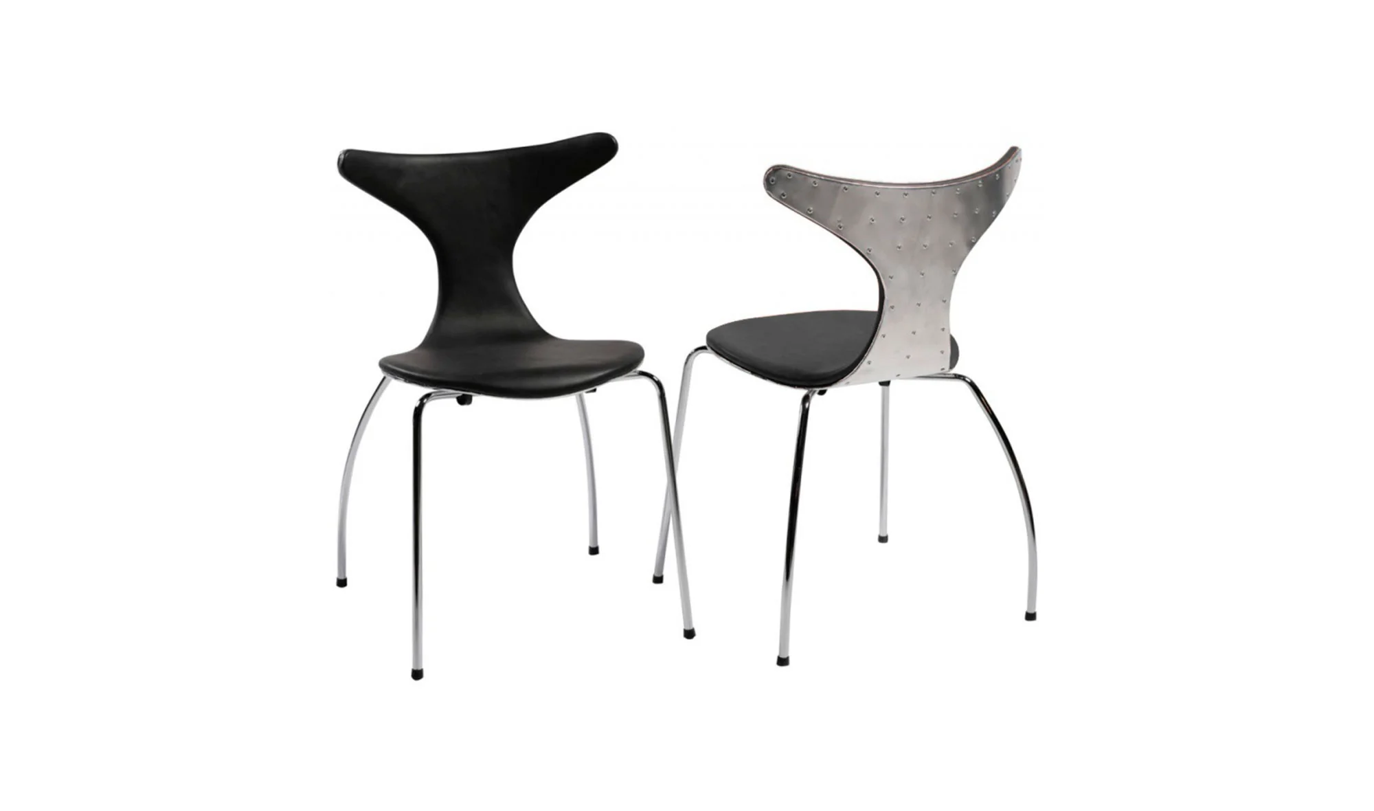 Silla dolphin Negro trasera aviador