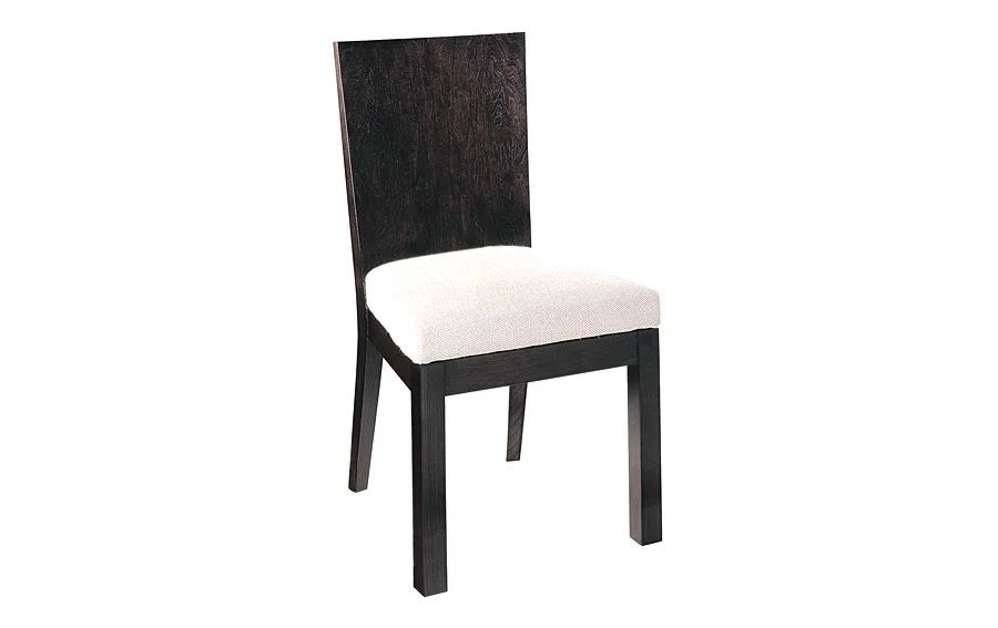Silla madera Tapizada blanco