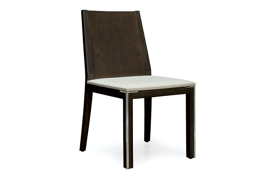 Silla moderna tapizada blanco
