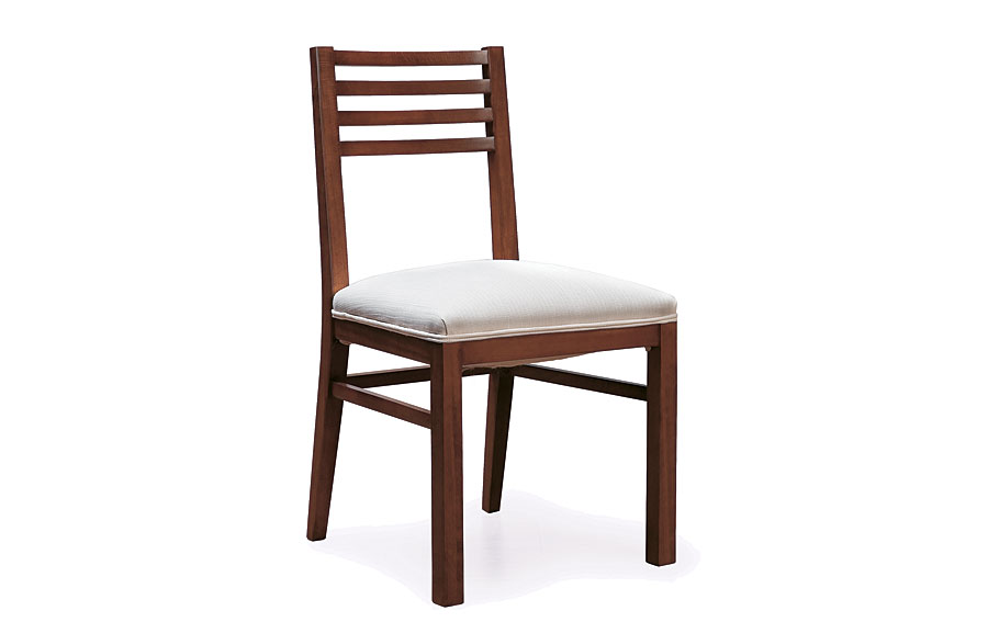 Silla moderna tapizado blanco Haití