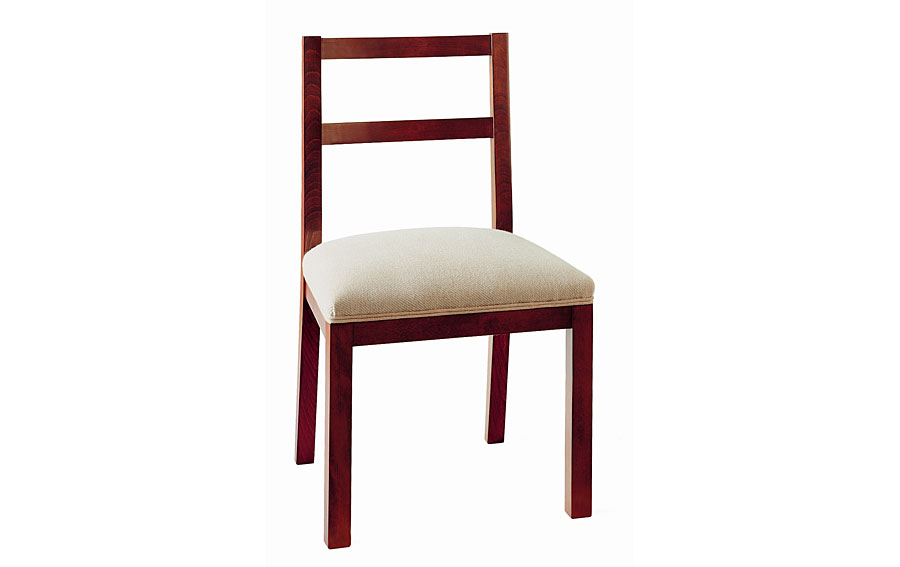 Silla tapizada Blanca Clásica