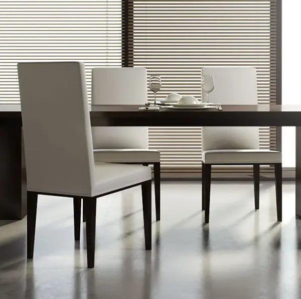 Silla tapizada Blanco Aura
