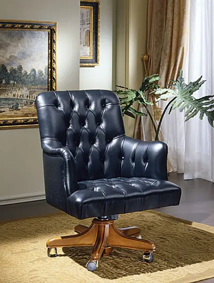 Sillón Piel Giratorio Deco
