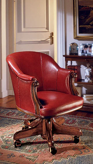 Sillón Piel Giratorio Ginevra
