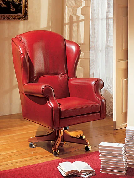 Sillon Piel Giratorio Pasadena