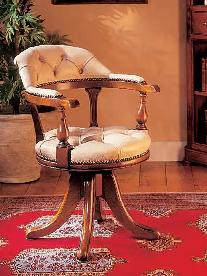 Sillon Piel Giratorio Roma
