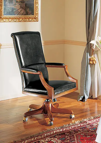 Sillon Piel Giratorio San Diego