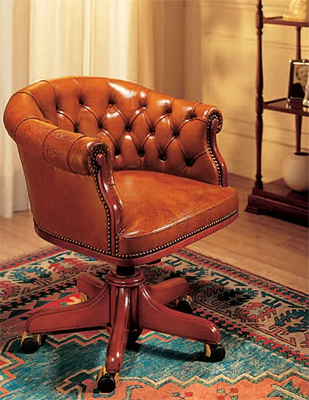 Sillon Piel Giratorio York