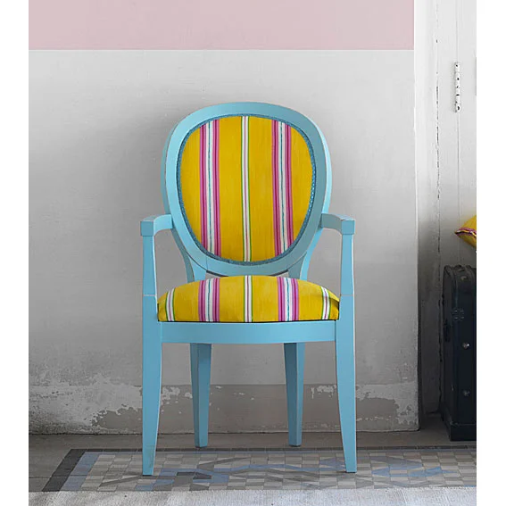 Sillón clásico Vicenzo I tapizado