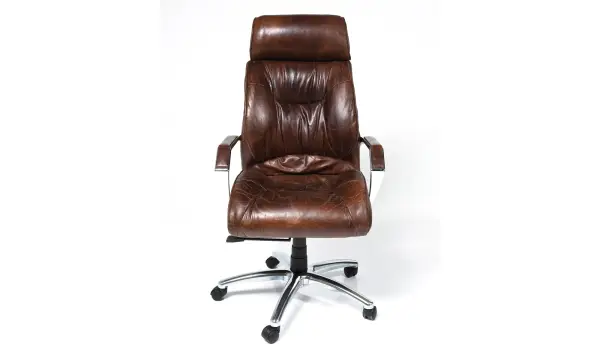 Sillón despacho piel anticuario