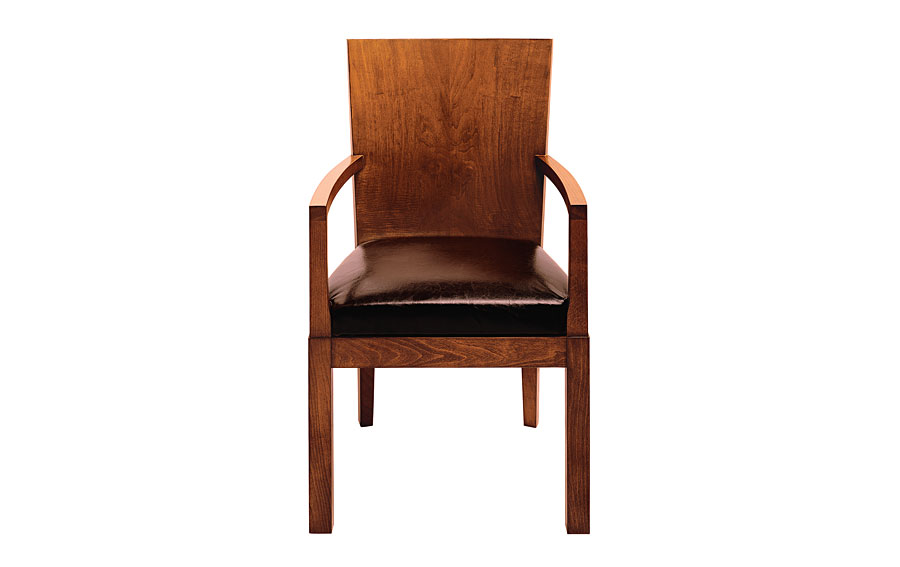 Sillón madera Tapizado blanco