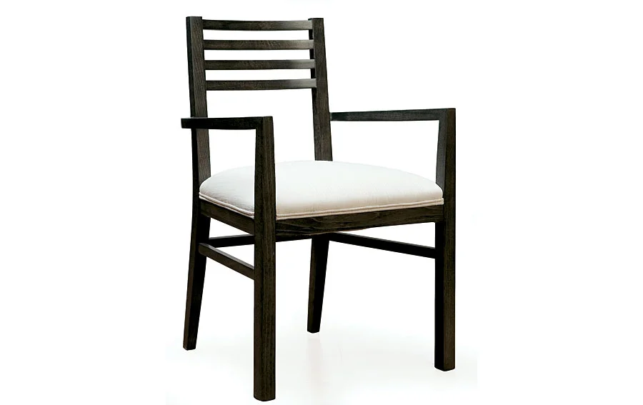 Sillón moderno tapizado blanco Haití