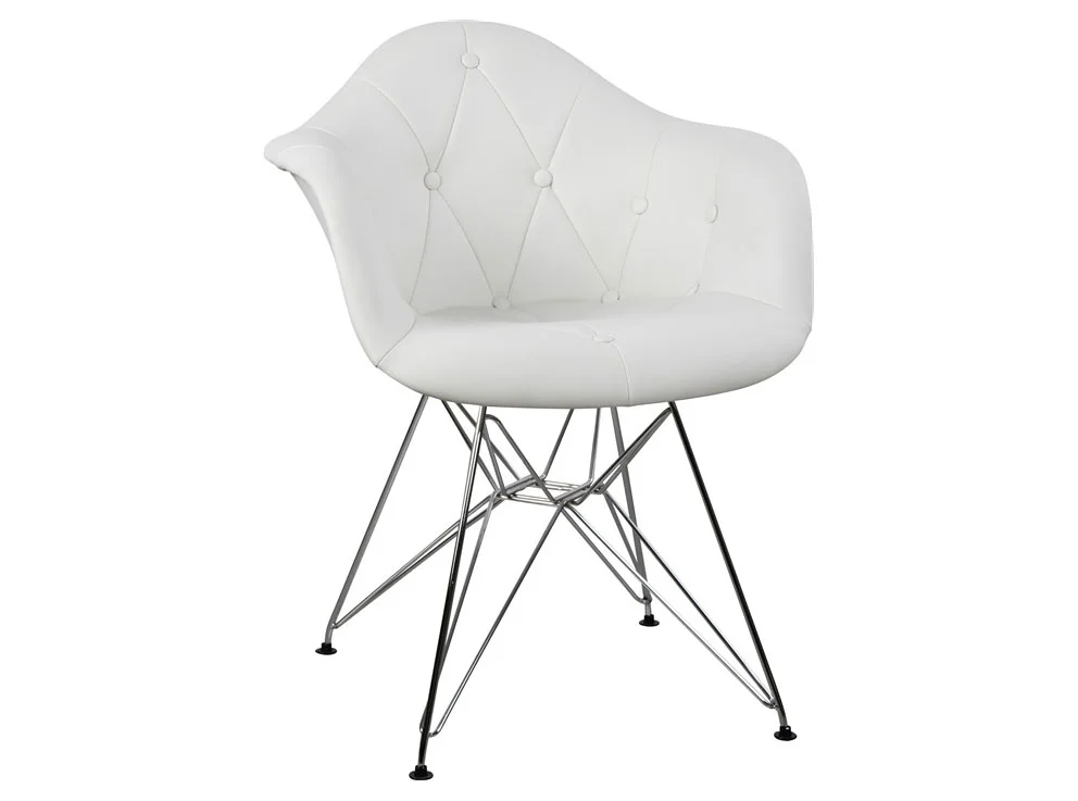 Sillón piel capitoné Tower