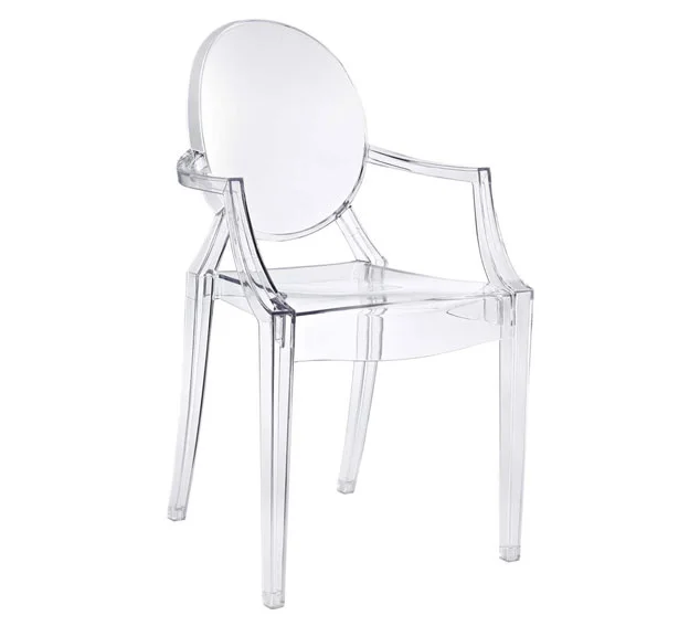 Sillón transparente neobarroco lig. defectos