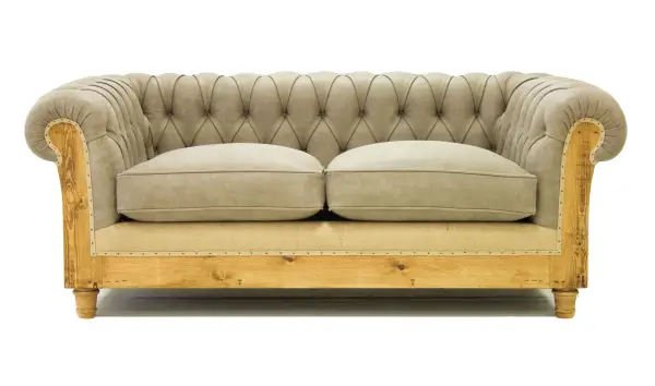 Sofá 2 plazas beige chesterfield Chesire