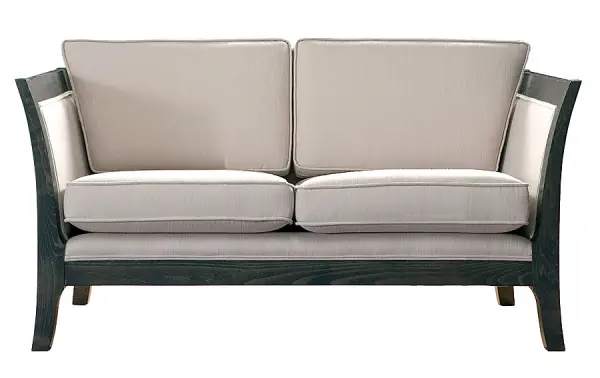 Sofa 2 plazas colonial Tapizado blanco