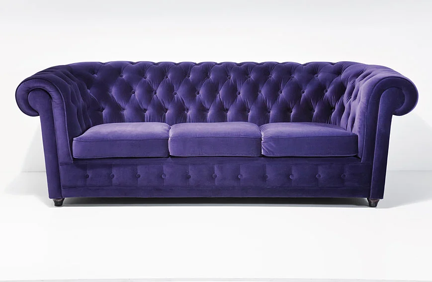 Sofa 3 Plazas Velvet Oxford