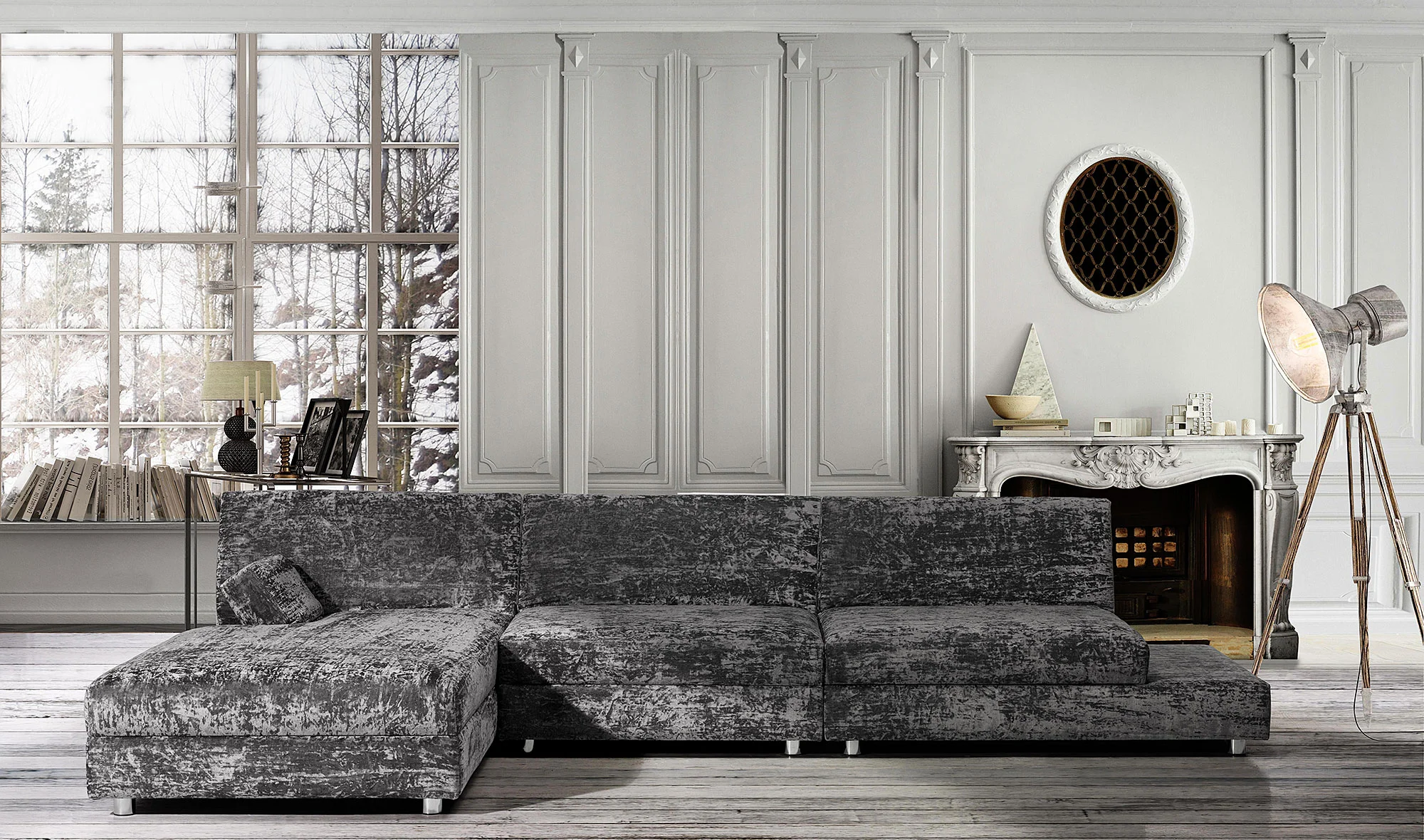 Sofá Avalon Manhattan con chaise longue