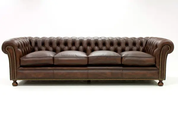 Sofá Chesterfield Loor Piel Envejecida