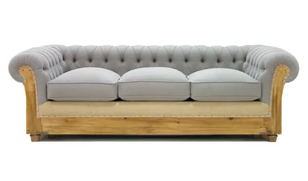 Sofá cama gris chesterfield Chesire