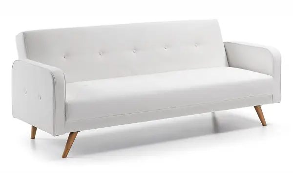 Sofá cama retro blanco Roger