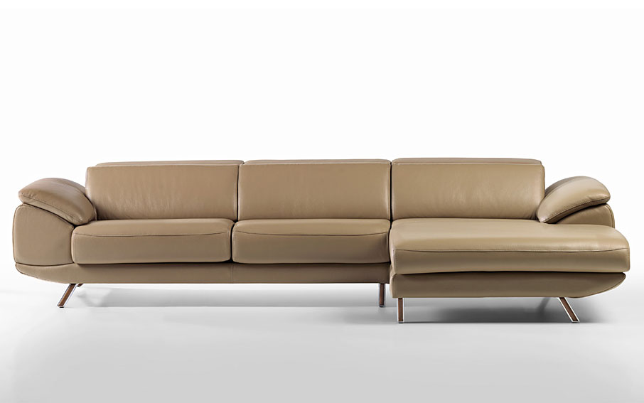 Sofá con Chaise Longue Vintage Manau