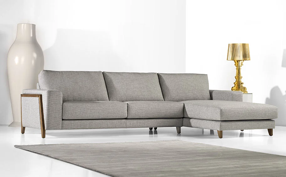 Sofá con Chaise Longue Vintage Santana