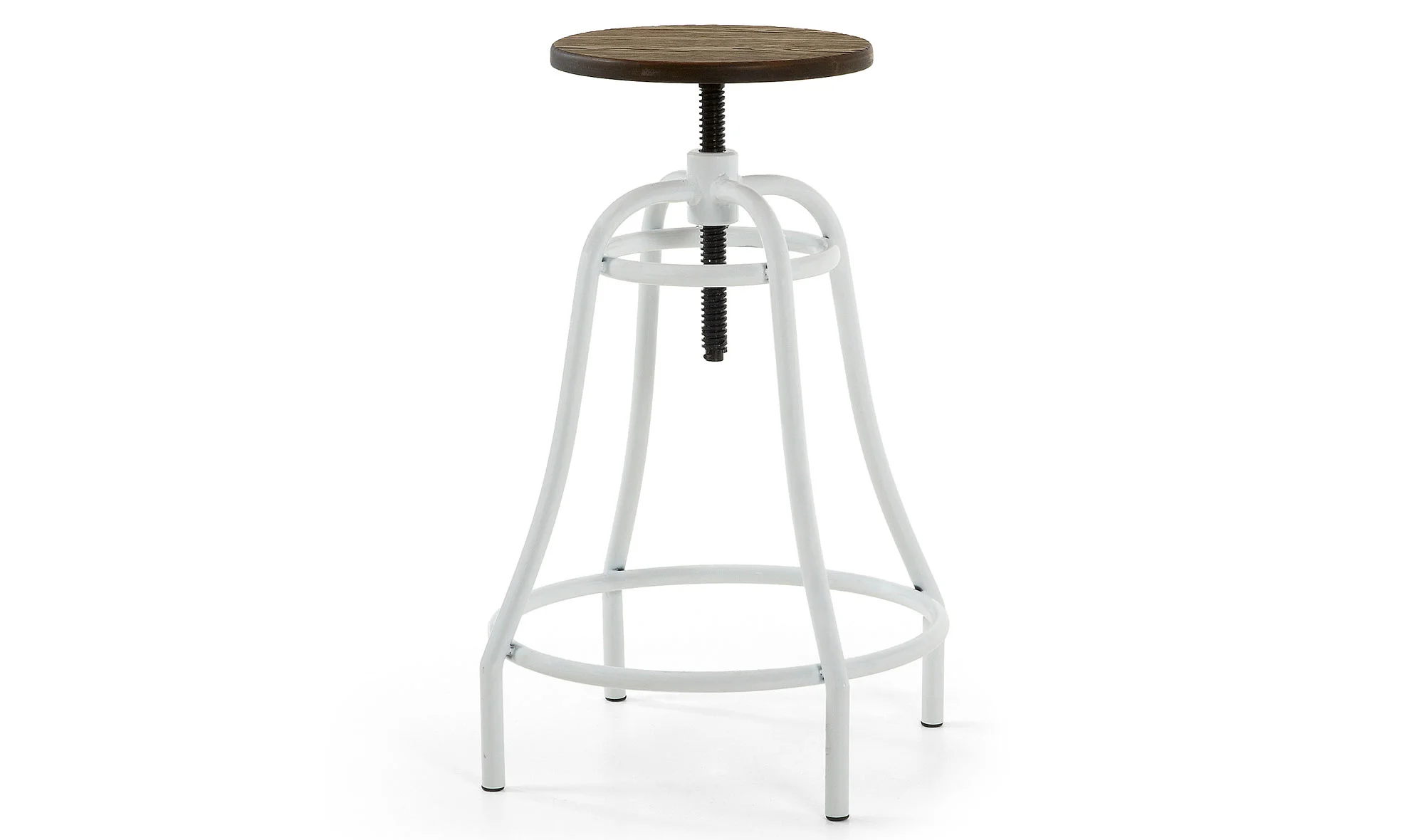 Taburete blanco vintage Malibu