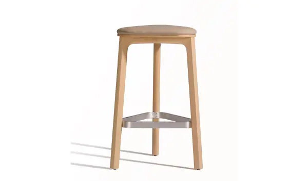 Taburete moderno Perch asiento tapizado