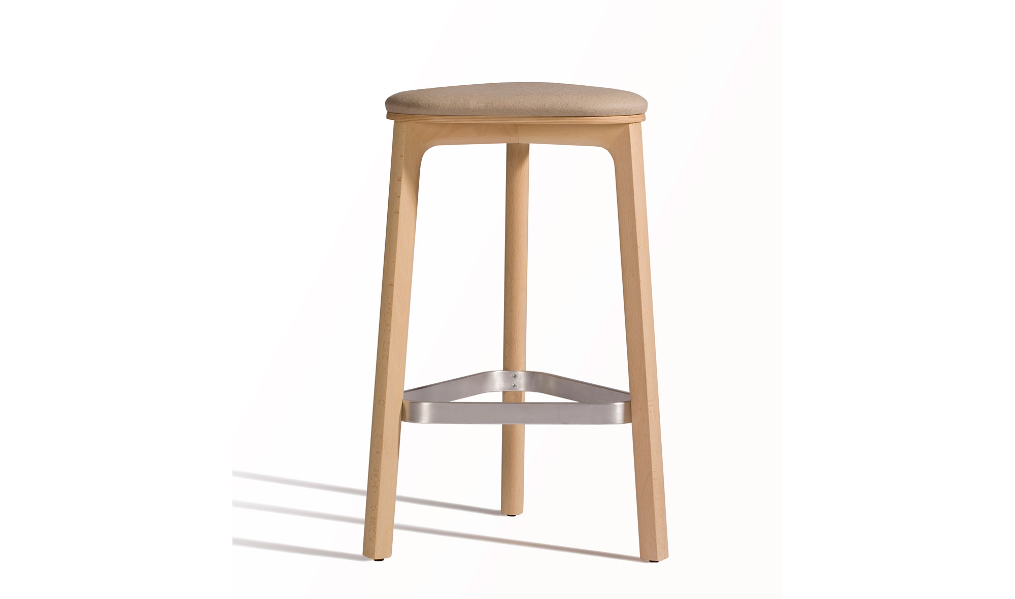 Taburete moderno Perch asiento tapizado