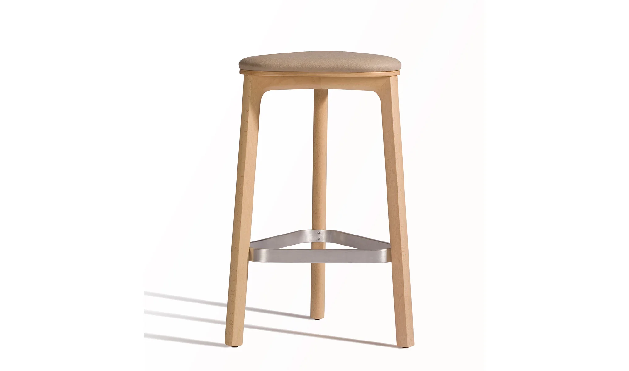 Taburete moderno Perch asiento tapizado
