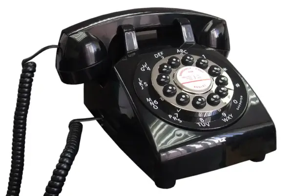 Teléfono América negro