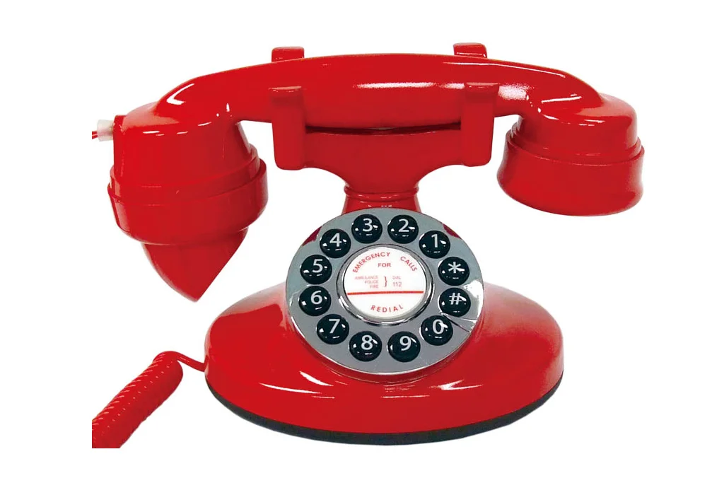 Teléfono Americano Rojo