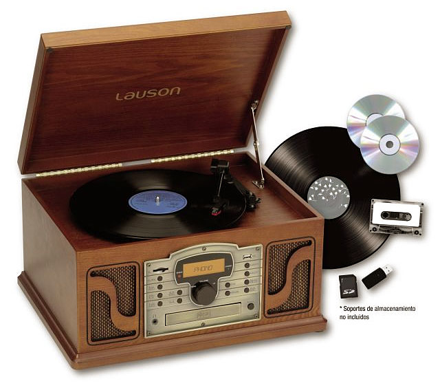 Tocadiscos radiocasette CD y USB