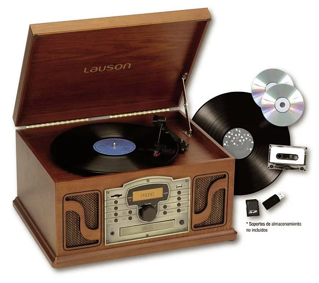 Tocadiscos radiocasette CD y USB